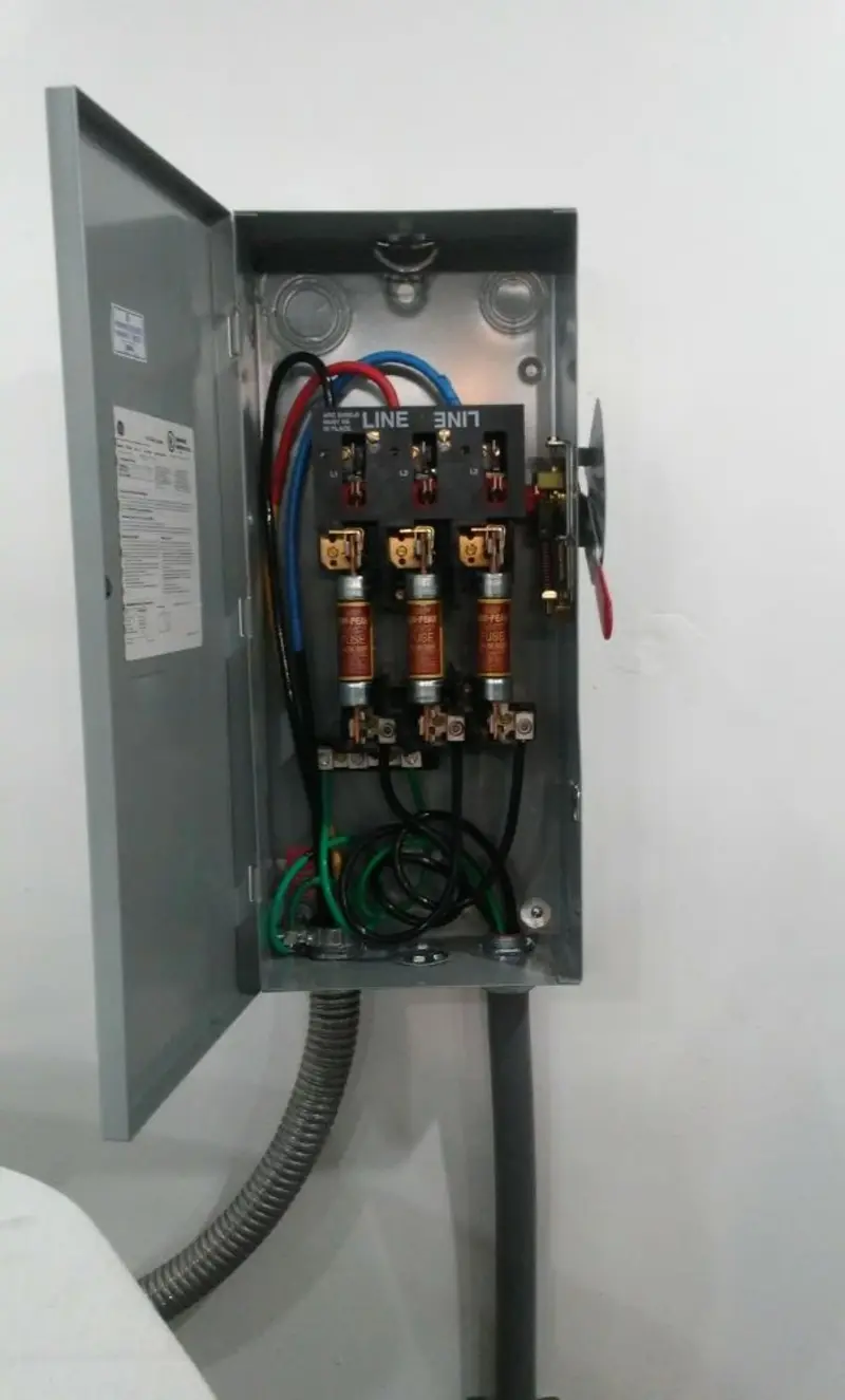 Three-phase disconnect switch installed for Electrical Wiring & Rewiring in Forty Fort