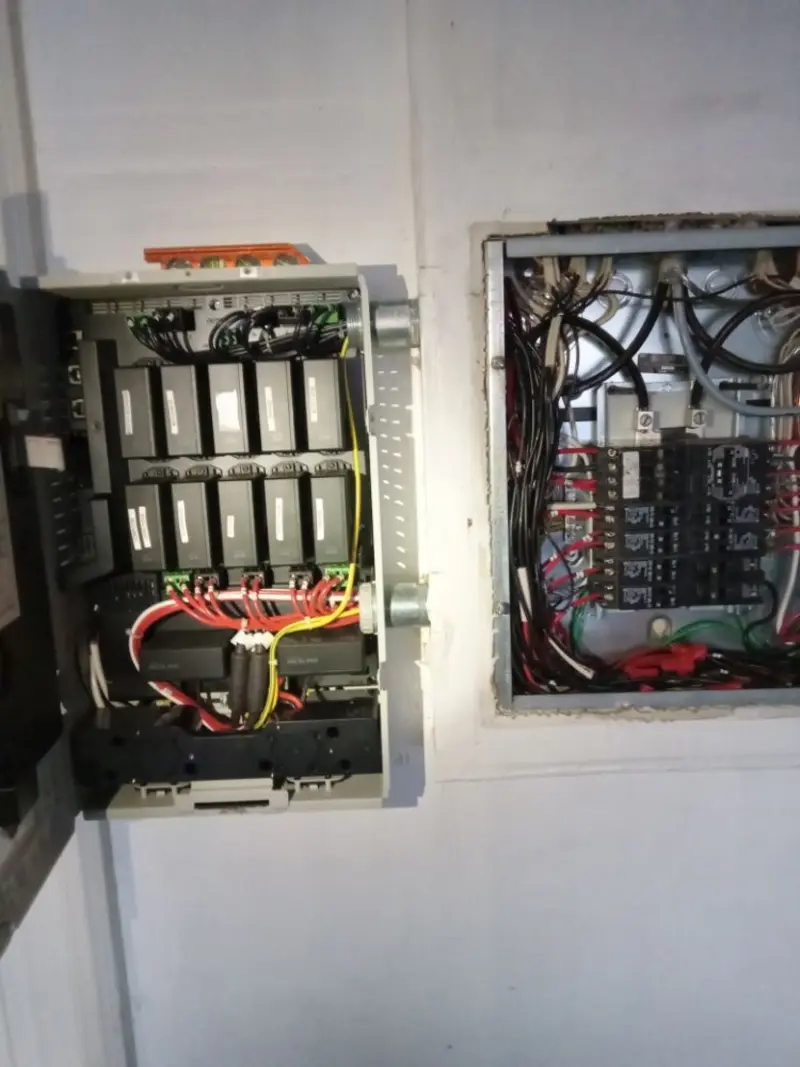 Electrical panel upgrade completed for Security Camera Wiring in Forty Fort